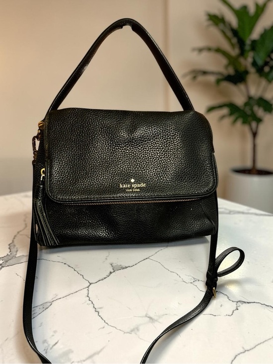 kate spade Handbags - Kate Spade New York Black Pebbled Leather Crossbody Shoulder Bag